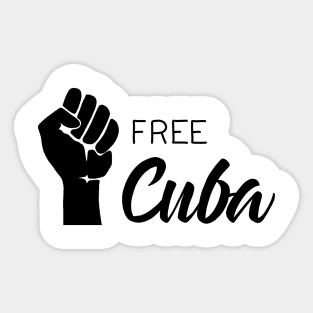 Free Cuba Sticker